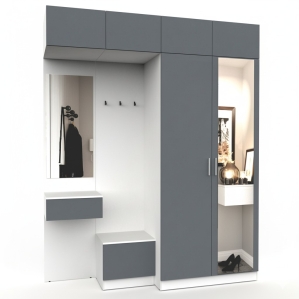 Набор мебели для прихожей "Марсель-263" МР 01-263 В2490 Ш2000 Г580 (ЛД..